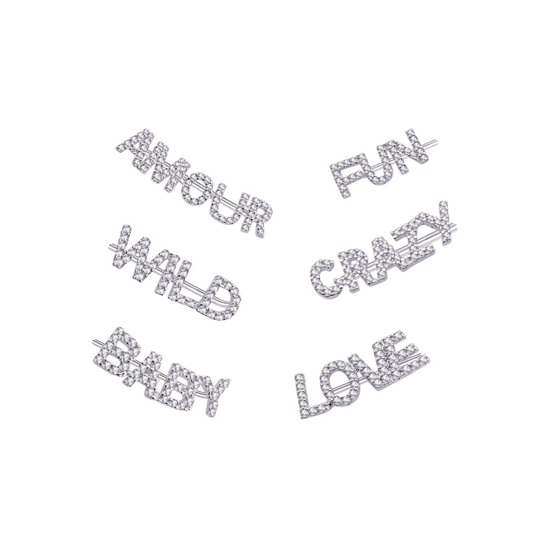 climber words earrings.