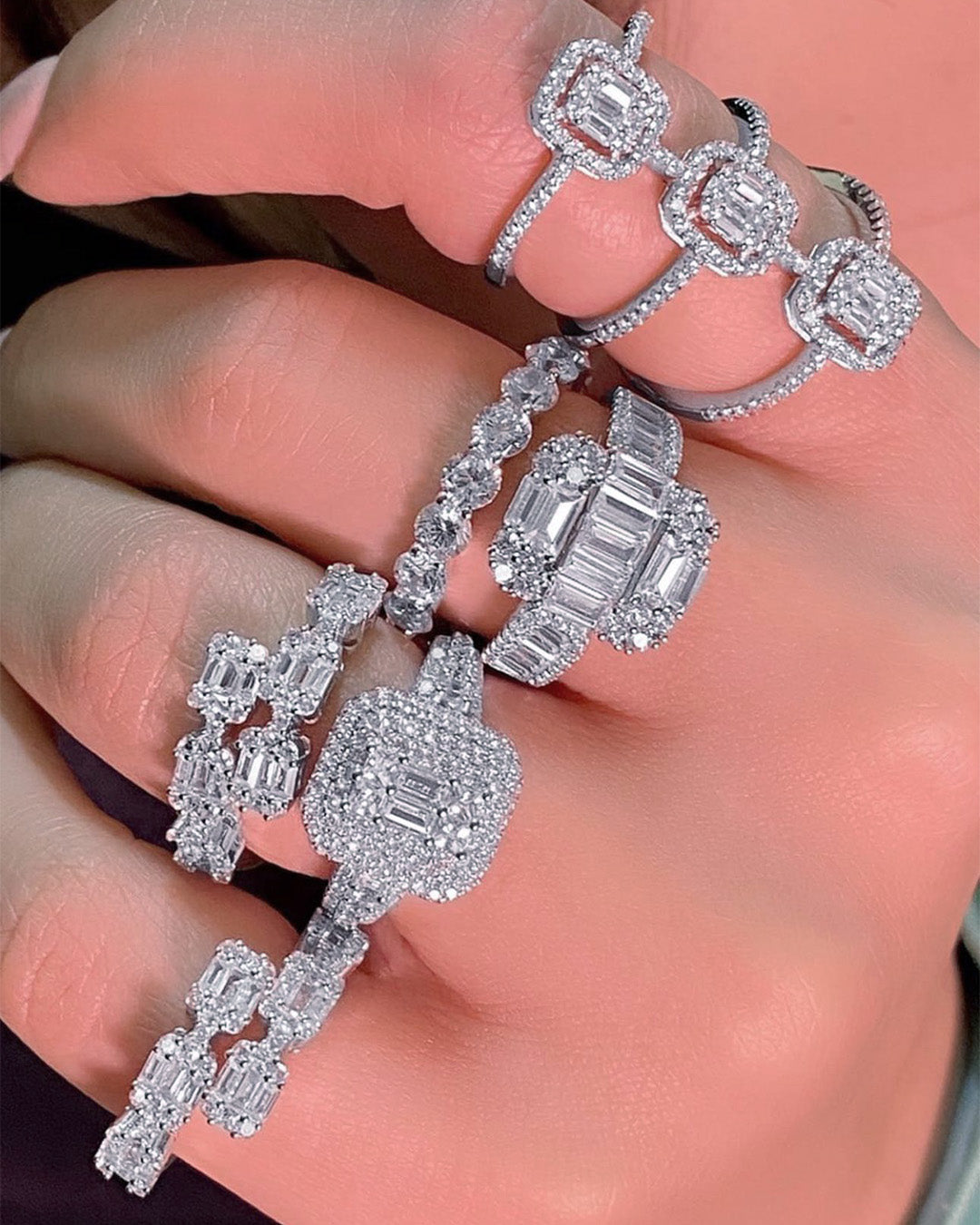 luxury diamond style ring.