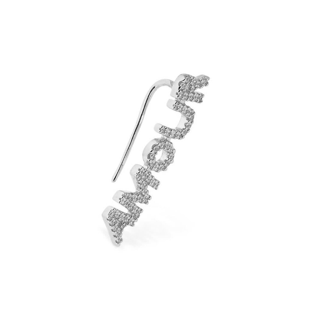 climber words earrings.