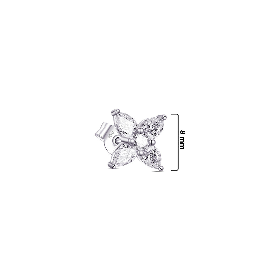 flower shape with pear and round stones.