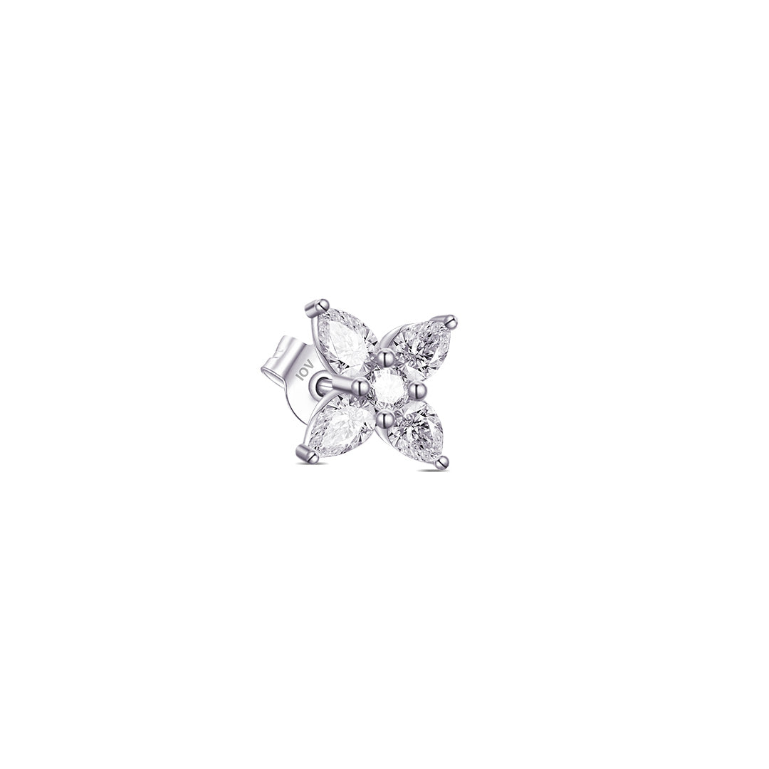 flower shape with pear and round stones.