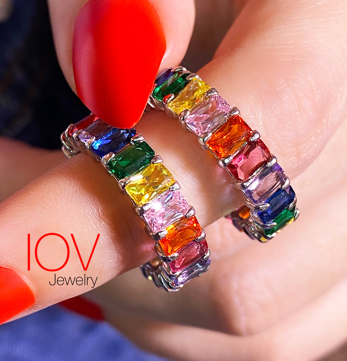 Rainbow eternity band.