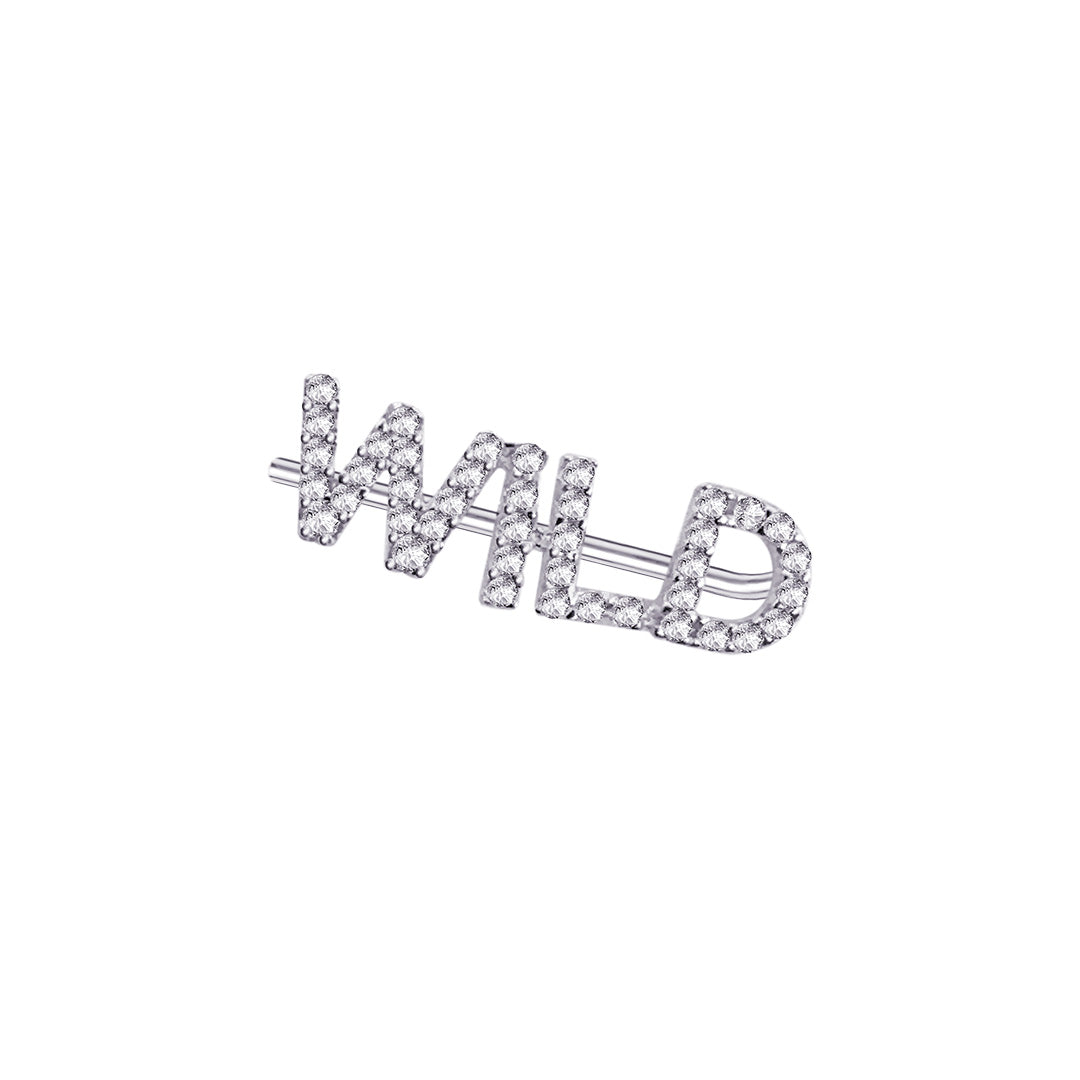 climber words earrings.