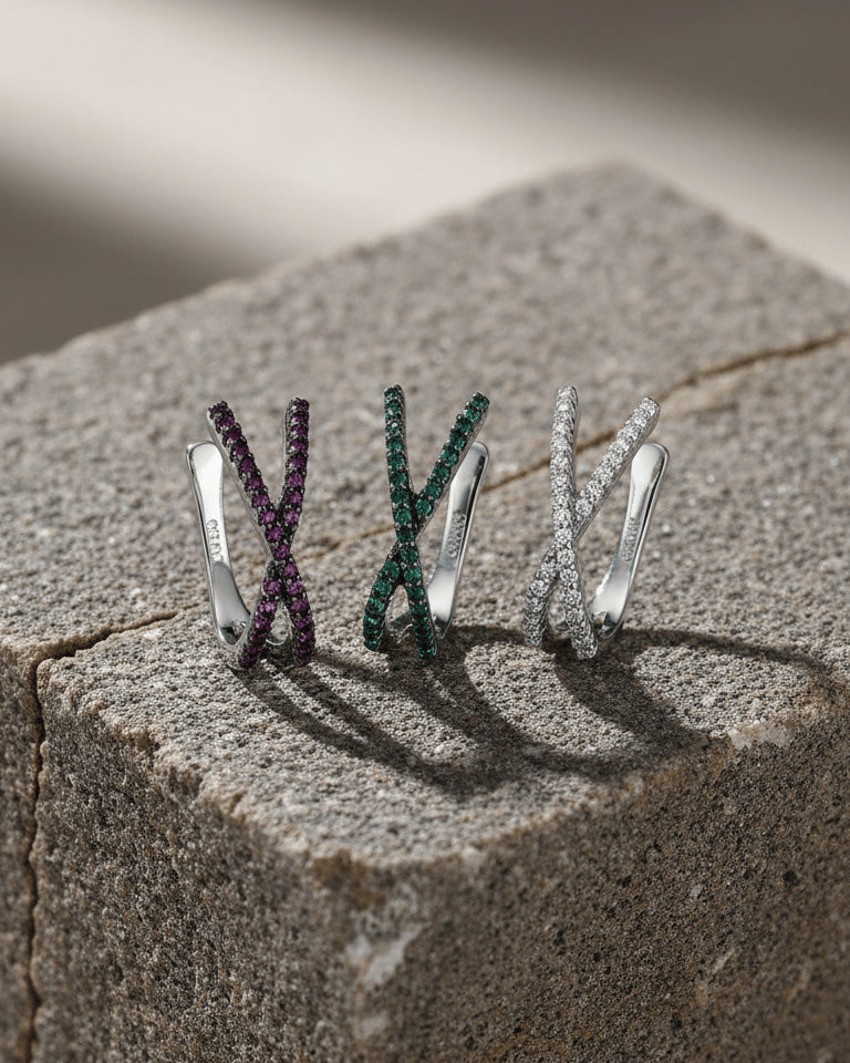 X shape earcuff