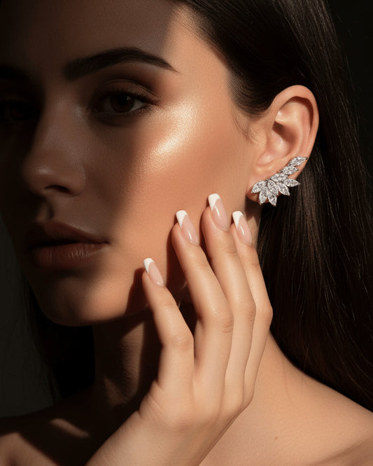 luxury marquise diamond style stud earrings.
