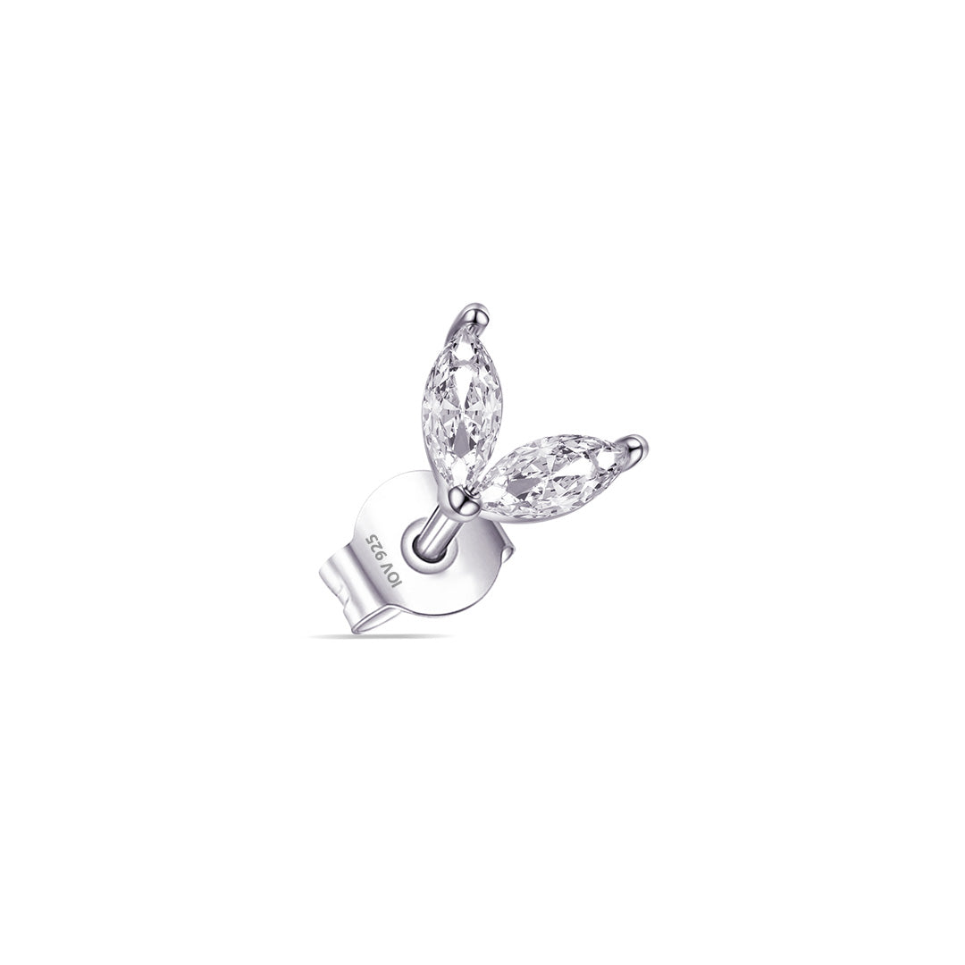 two marquise stones stud earring