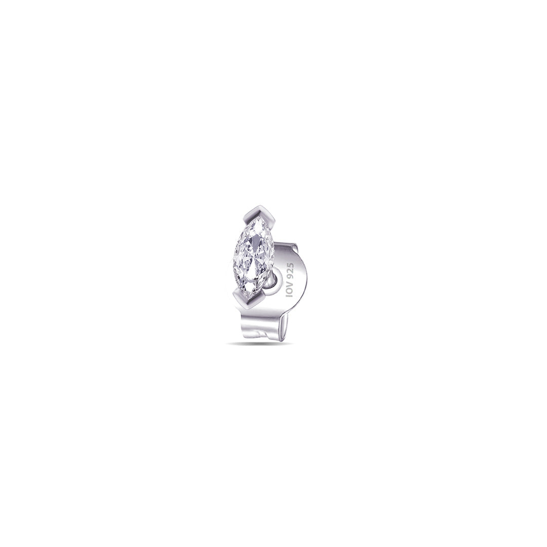 5mm marquise stud earring.