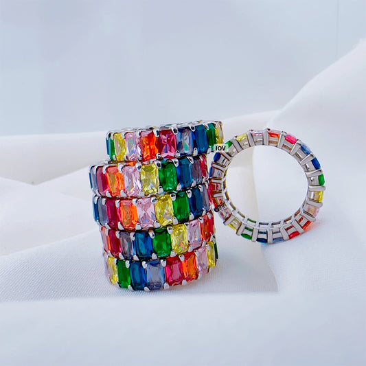 Rainbow eternity band.