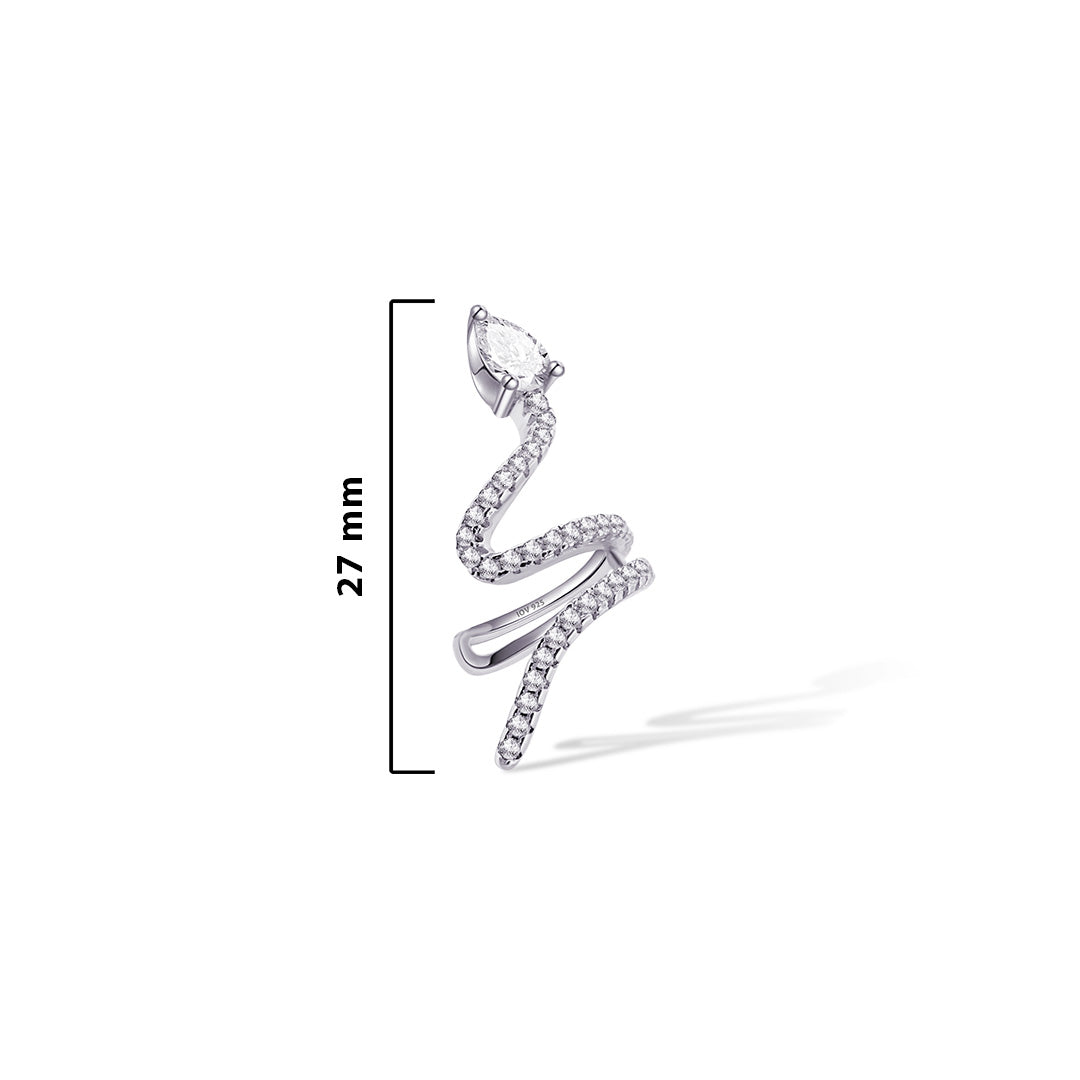 snake shape earcuff.