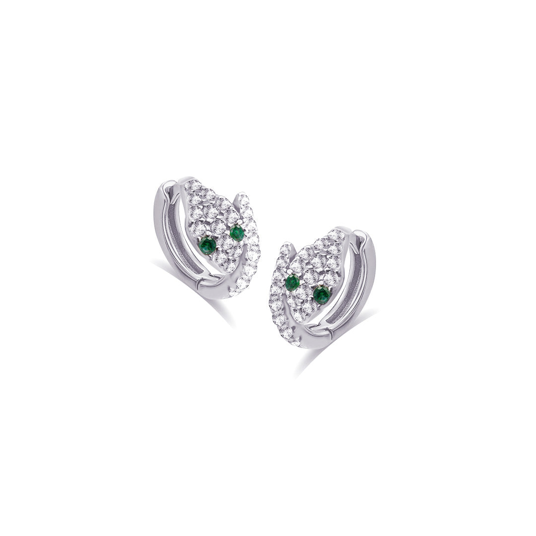 snake shape hoop earrings.