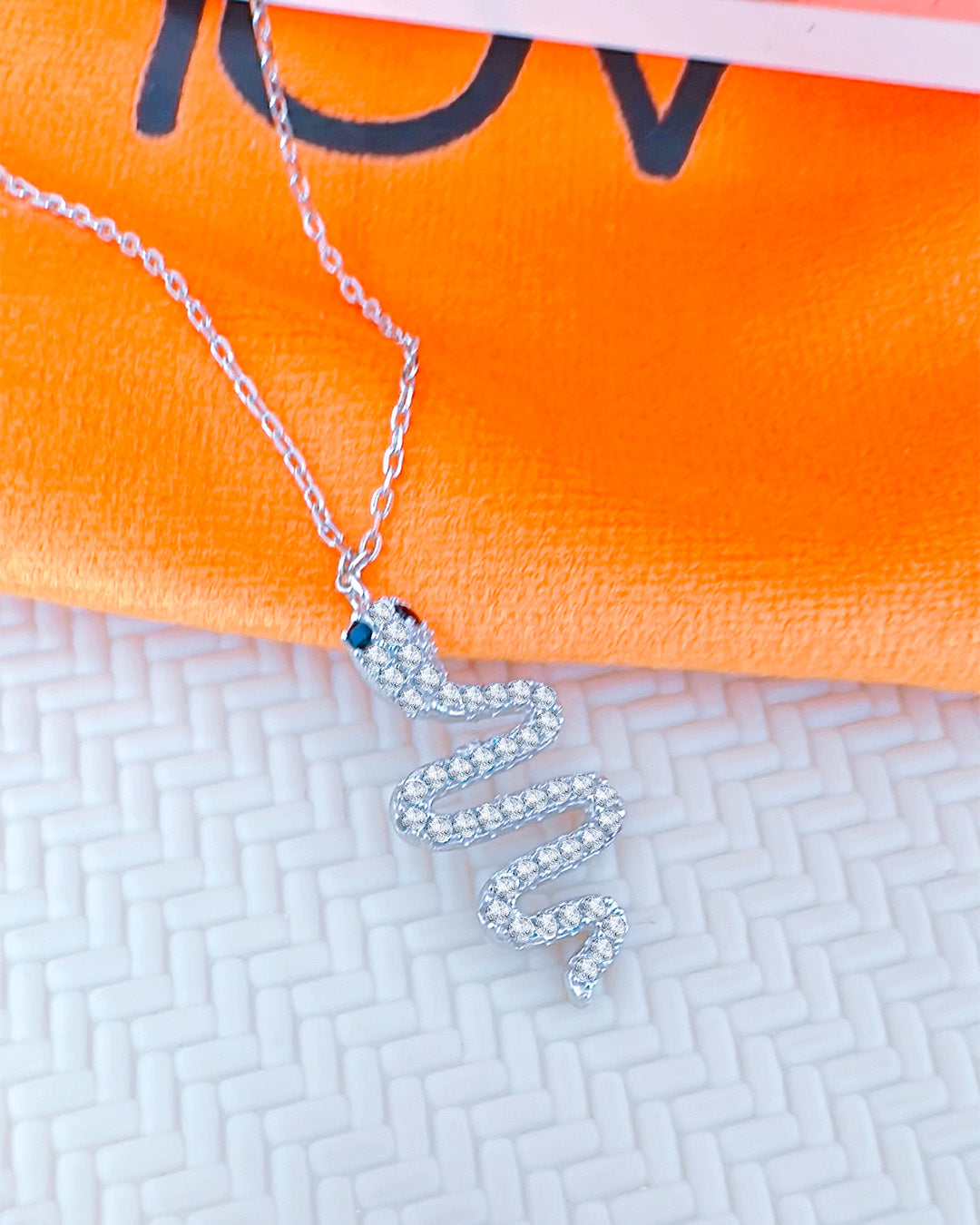 snake shape necklace.