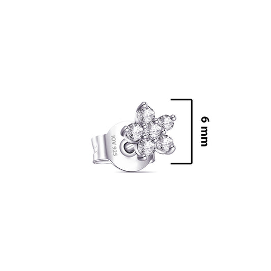 flower shape small stud earring.