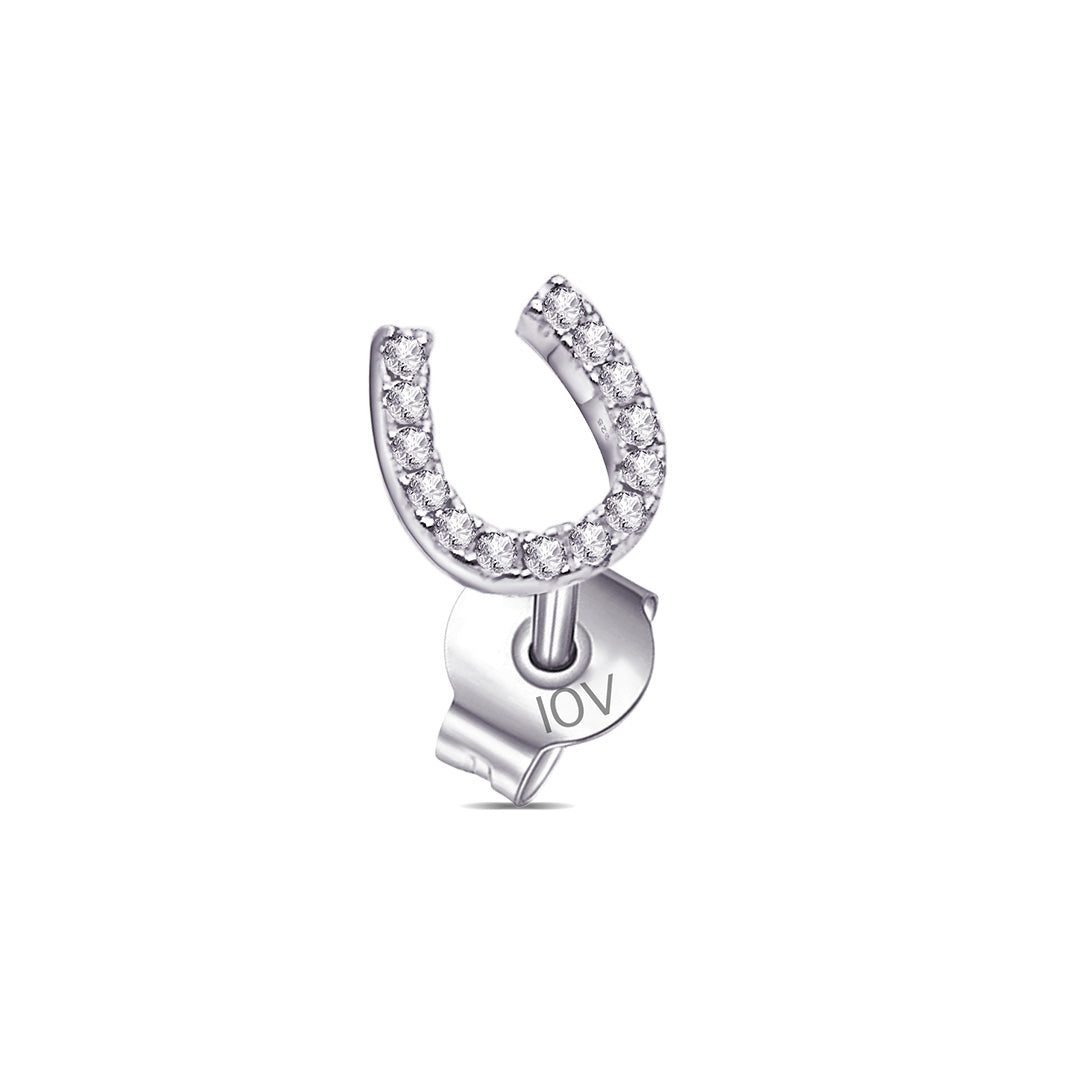 horse-shoe shaped stud earring.