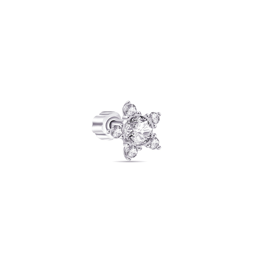 star shape flatback piercing.