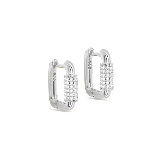 rectangular shape clip-on earrings.