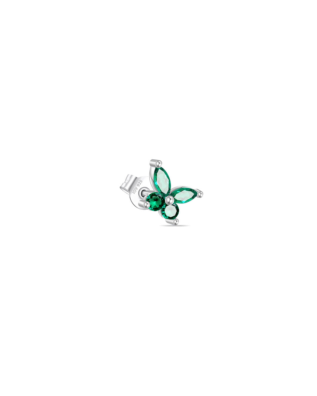 butterfly stud earrings.