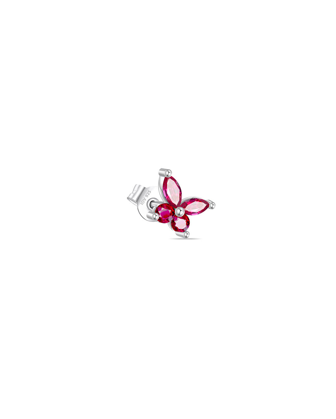 butterfly stud earrings.