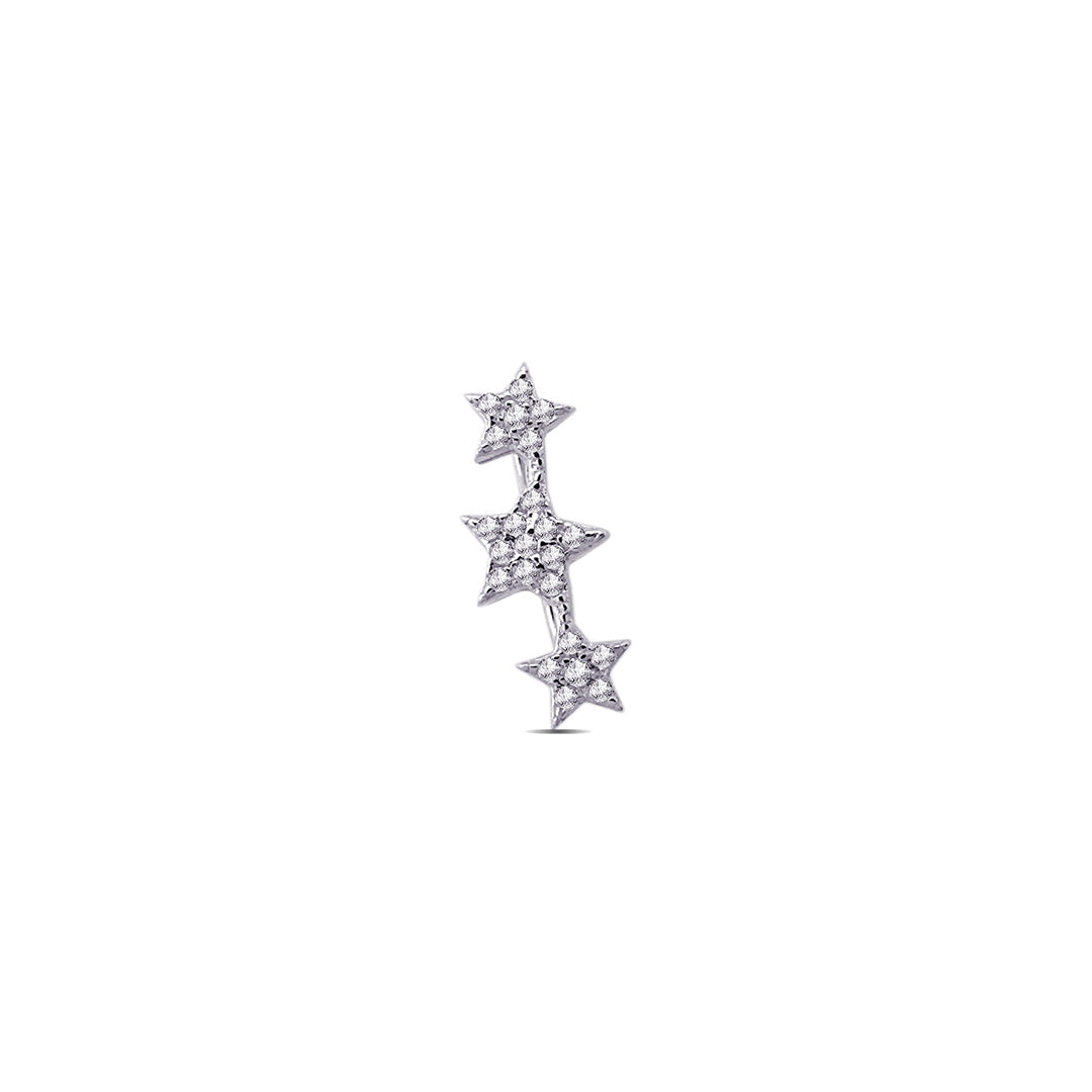 three stars climber earring.