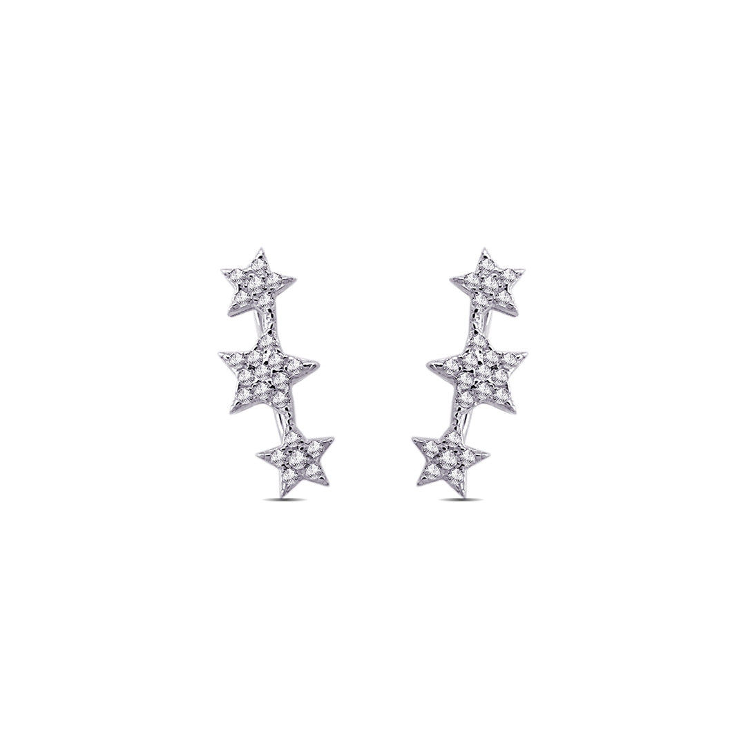 three stars climber earring.