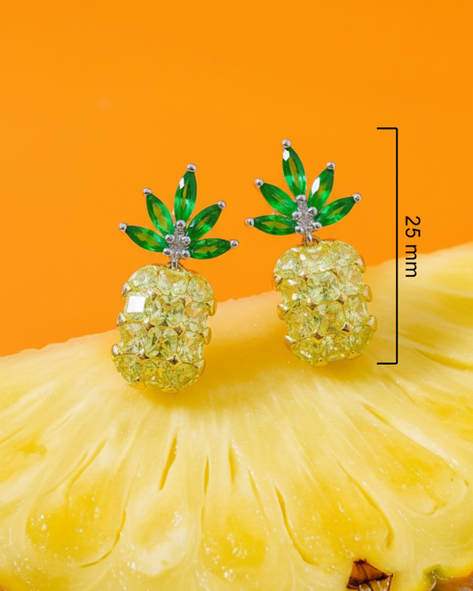 pineapple shape earrings.