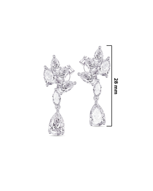 Fancy stone shapes stud earring.