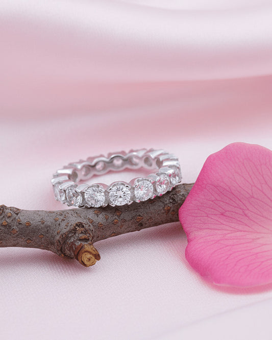 eternity diamond style ring.