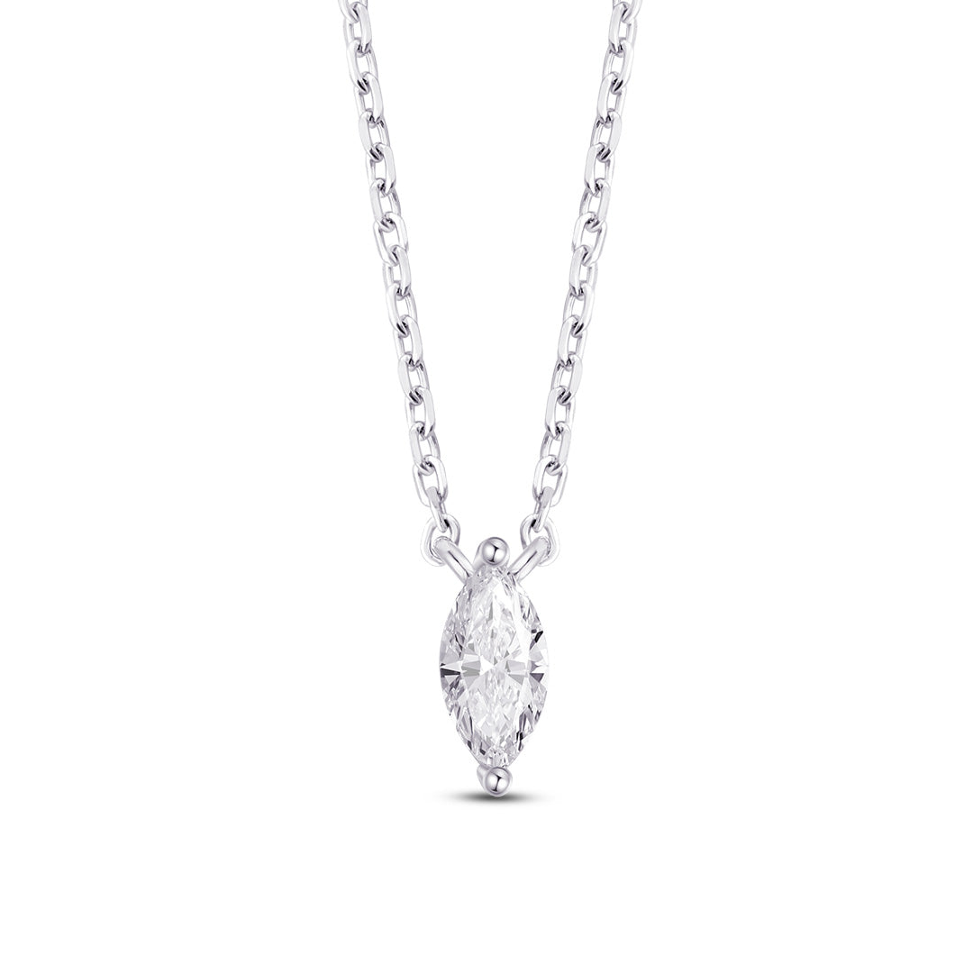 8mm marquise shape CZ necklace.