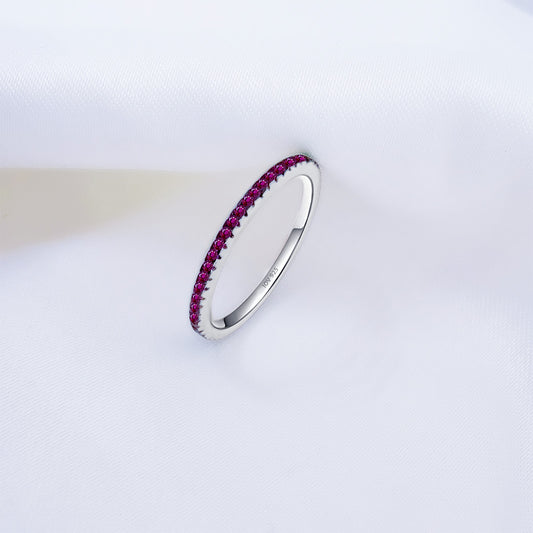 all round green and fuchsia thin band.