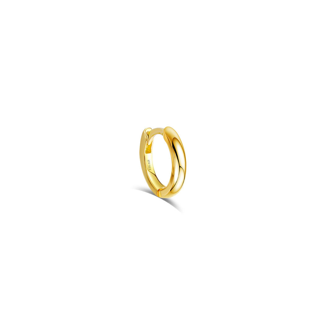 8mm plain hoop earring.