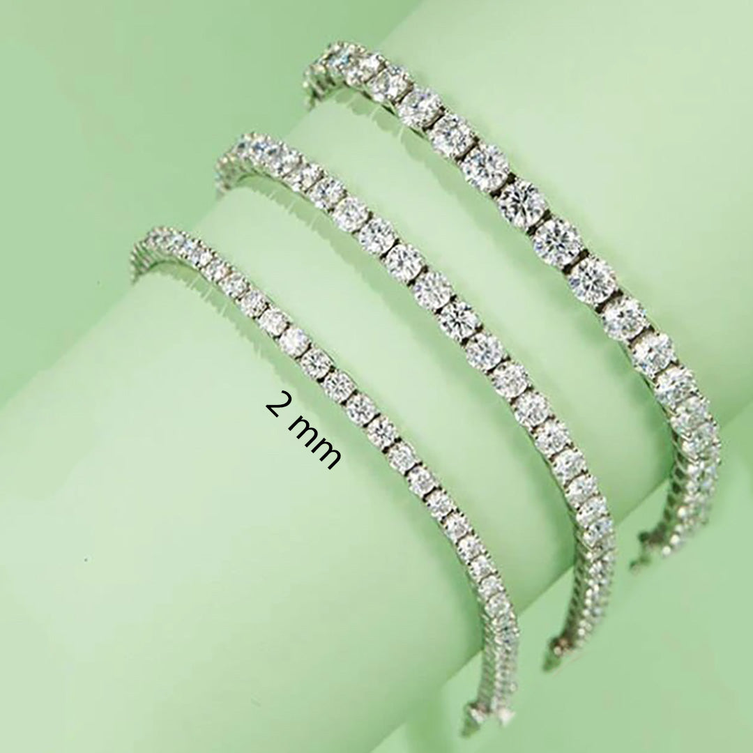 sterling silver tennis bracelets.