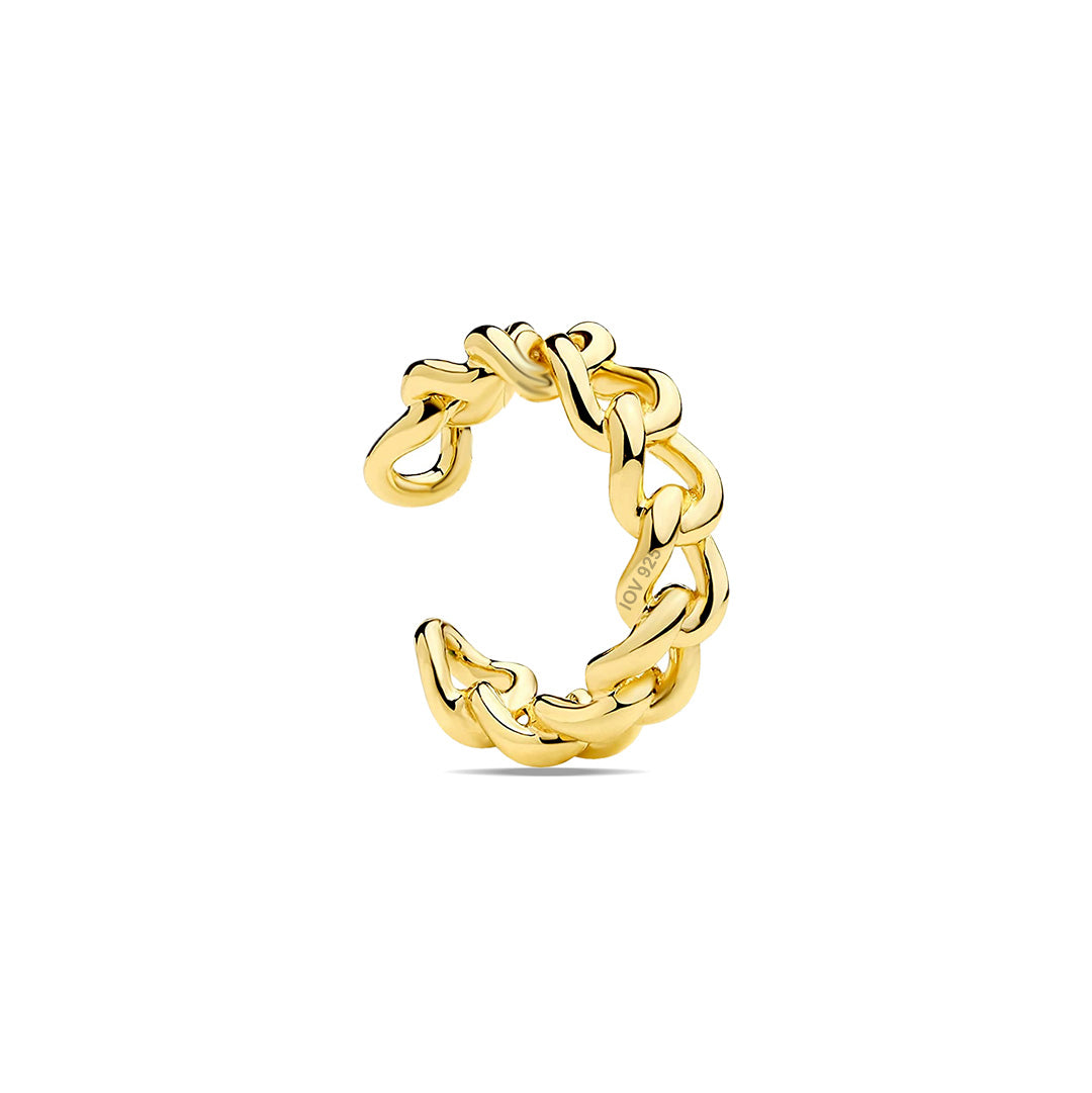 curb chain plain earcuff.