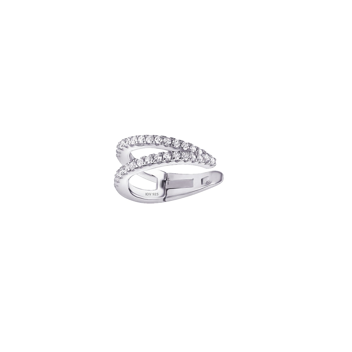 Double line CZ earcuff.
