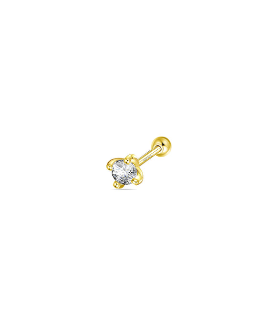 2.5mm round stone ballback piercing earring.