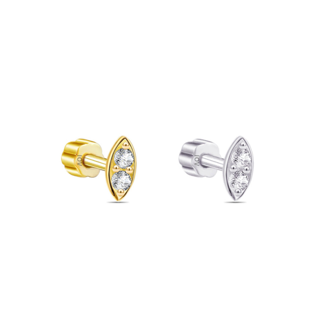 marquise shape flatback piercing.