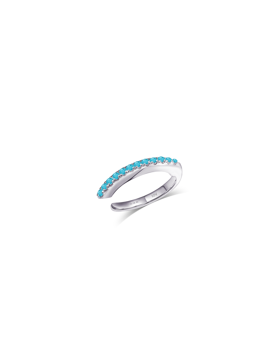 one line CZ earcuff.