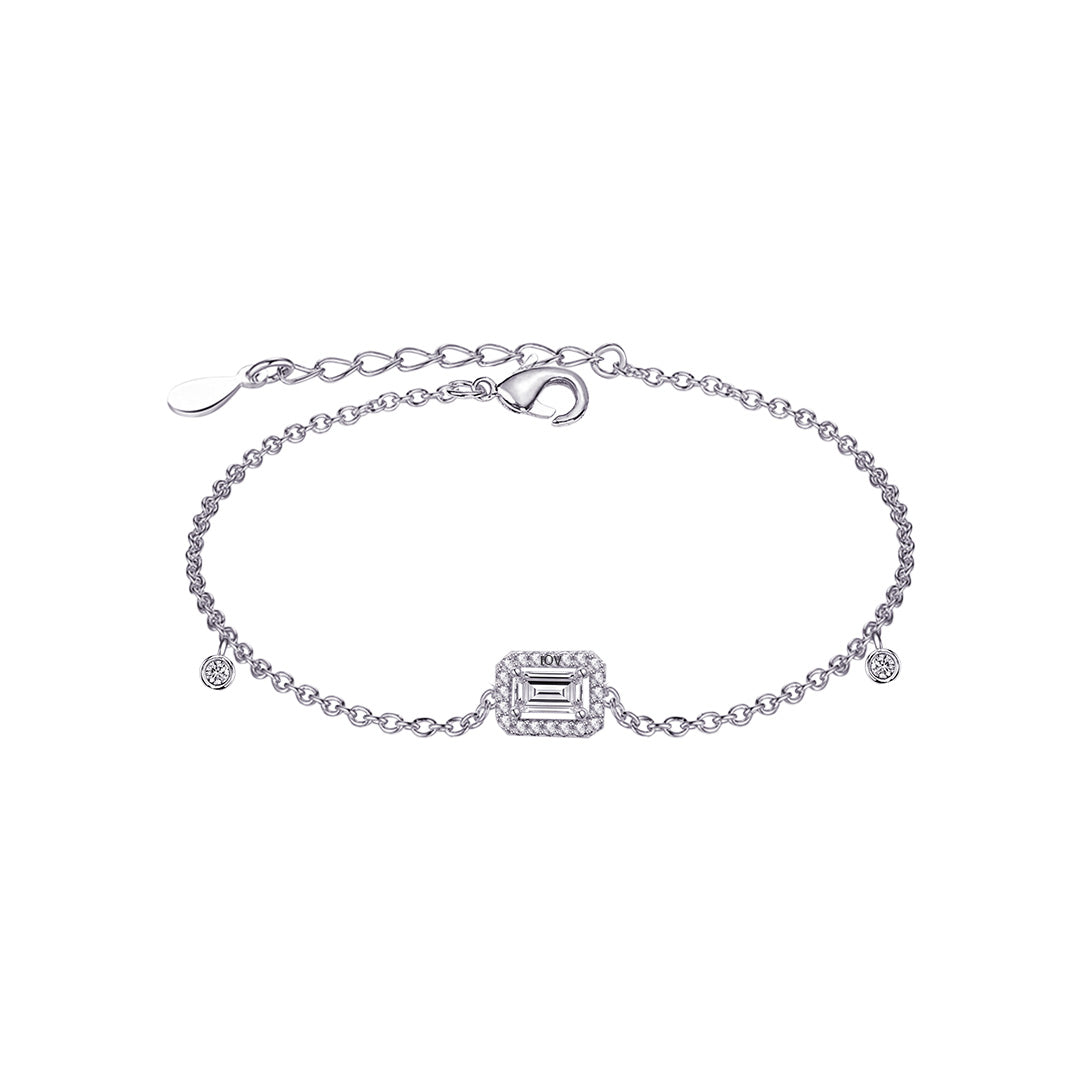 rectangular shape stone bracelet.