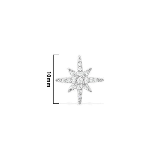small star stud earring.