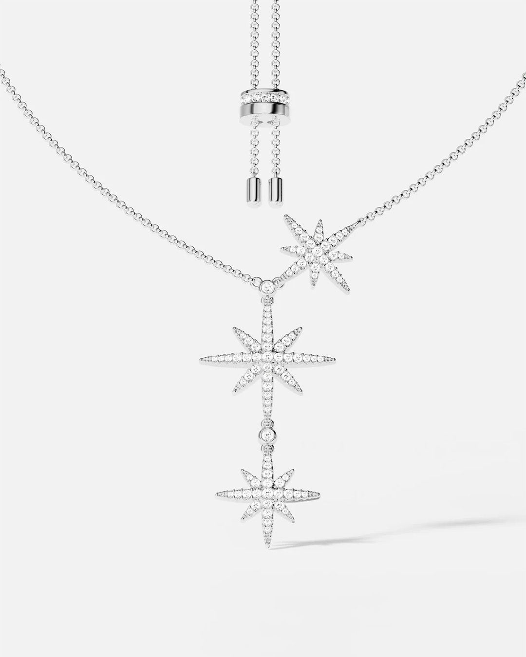 adjustable length stars necklaces.