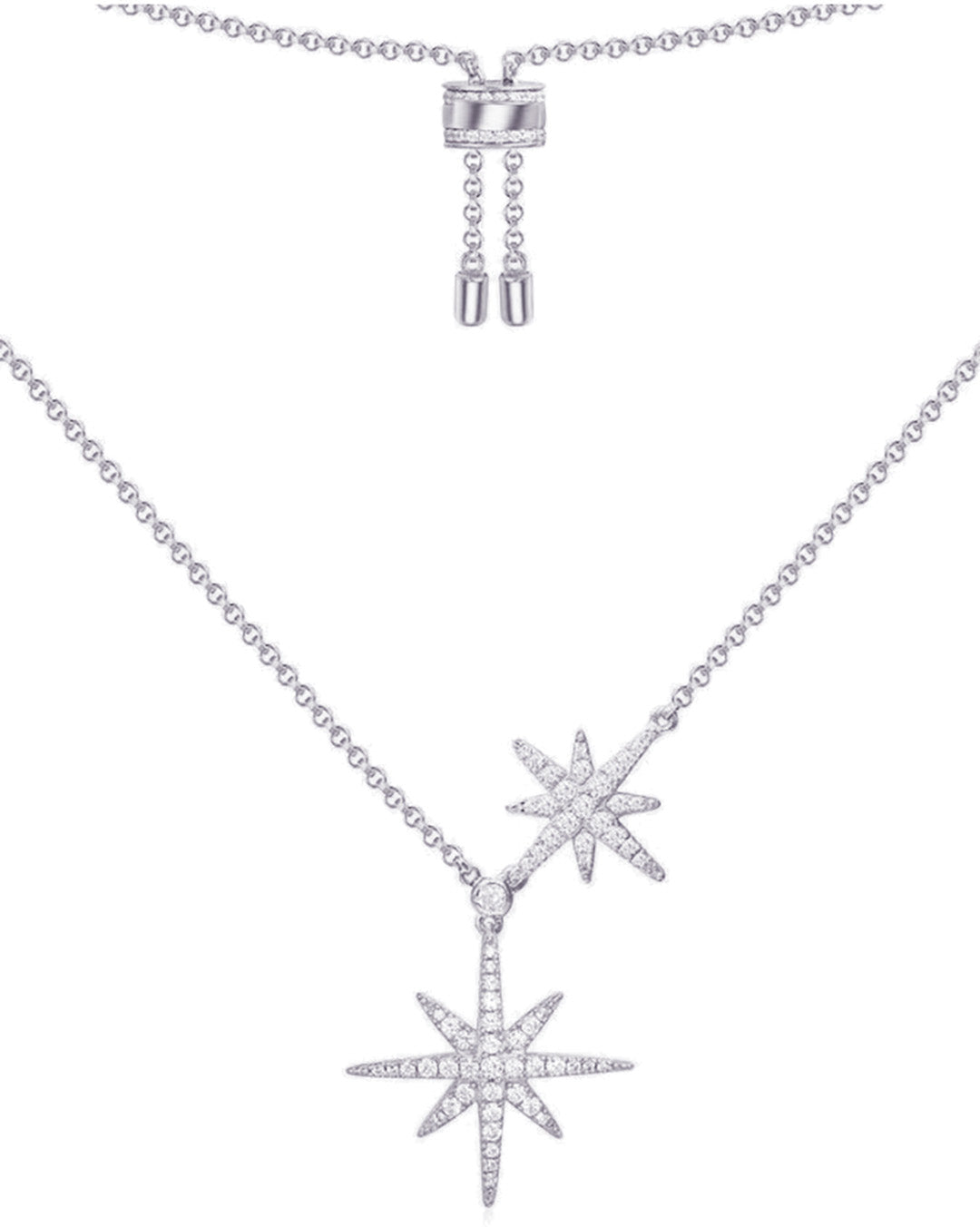 adjustable length stars necklaces.