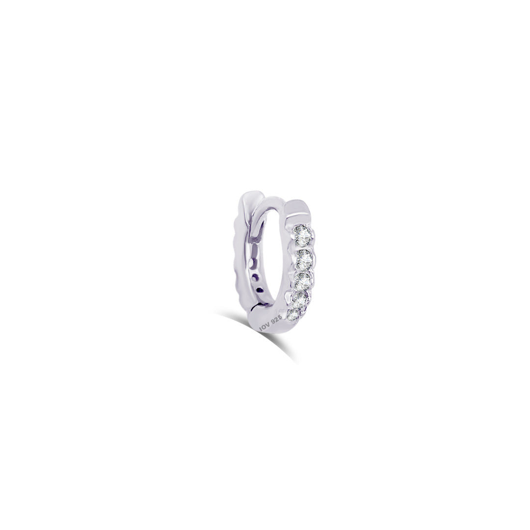 6 mm hoops earring.
