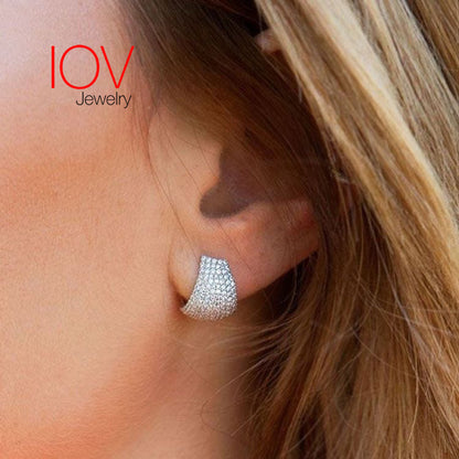 huggie wide earrings.