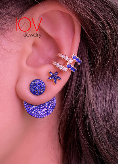 rose gold double sided earcuff
