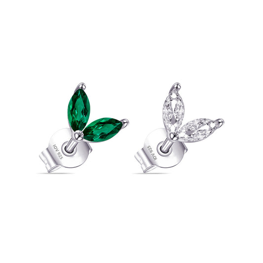 two marquise stones stud earring