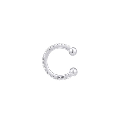one line stones earcuff.