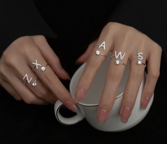 initial adjustable size open rings.
