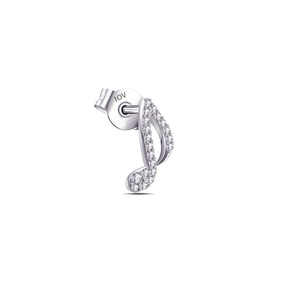 music keys signs stud earrings.