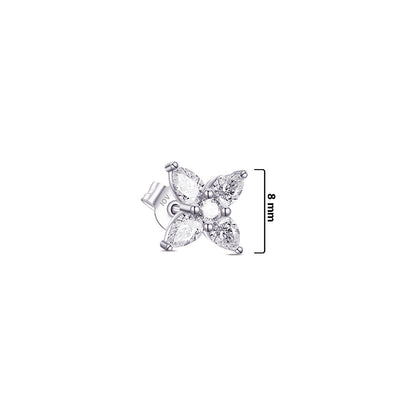 flower shape with pear and round stones.