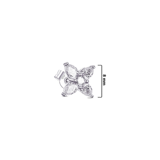 flower shape with pear and round stones.