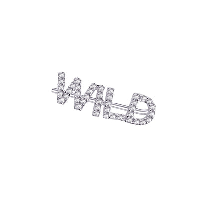 climber words earrings.