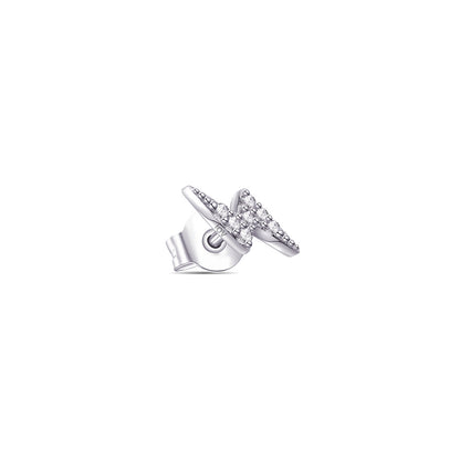 bolt sign 8 mm stud earring.